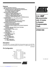 Atmel AT90S1200 Datasheet