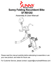 Sunny Health & Fitness SF-RB1202 Assembly & User Manual