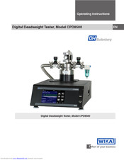 WIKA CPD8500 Operating Instructions Manual