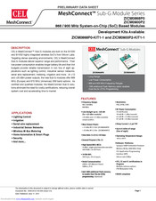 CEL MeshConnect ZICM0900P2-1CS-SN Preliminary Data Sheet