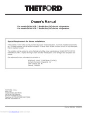 Thetford DC0061CR Owner's Manual