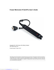 Kvaser Memorator R SemiPro User Manual