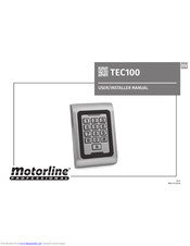 Motorline professional TEC100 User& Installer's Manual