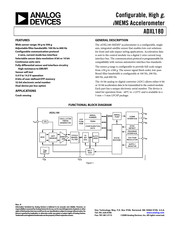 Analog Devices ADXL180 iMEMS Manual