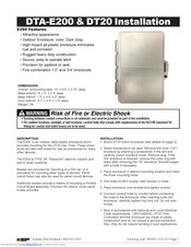 Kessler-Ellis Products DT20 Installation