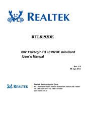 Realtek RTL8192DE User Manual