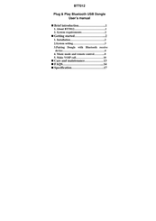 K-Mate BTT012 User Manual