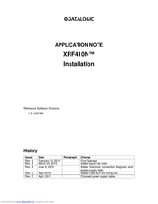 Datalogic XRF410N-B00 Application Note