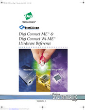 Digi Digi Conntect Wi-ME Hardware Reference Manual