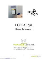 Pervasive Displays ECO-Sign User Manual