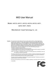 Howell Technology AW134 User Manual