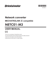 Oriental motor NETC01-M3 User Manual