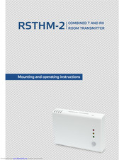 Sentera Controls RSTHM-2 Mounting And Operating Instructions