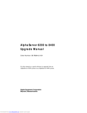 HPE AlphaServer 8400 Upgrade Manual