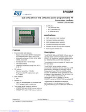 ST SPSGRF Datasheet