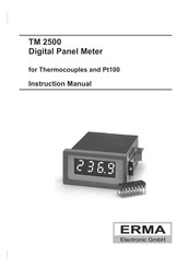 Erma Electronic TM 2500 Instruction Manual