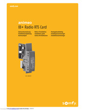 Animeo IB+ RADIO RTS CARD Installation Manual