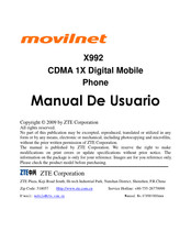 movilnet X992 Manual
