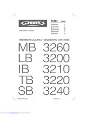 jbc TB 3220 Instruction Manual