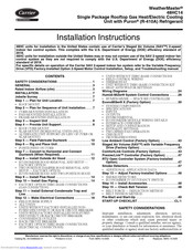 Carrier WeatherExpert 48LC**08 Series Installation Instructions Manual