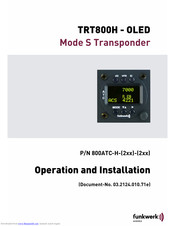 Funkwerk TRT800H-OLED Operation And Installation