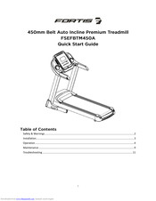 Fortis FSEFBTM450A Quick Start Manual