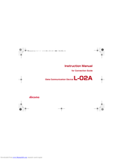Docomo L-02A Instruction Manual