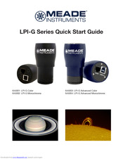 Meade LPI-G Monochrome Quick Start Manual