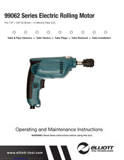 Elliott 99062 Series Operating And Maintenance Instructions Manual