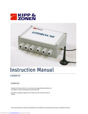 Kipp & Zonen LOGBOX SE Instruction Manual