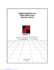 Mect TPAC1008 Series User Manual