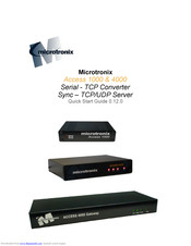 Microtronics Access 4002-N00 Quick Start Manual