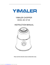 YIMALER SF108 Instruction Manual