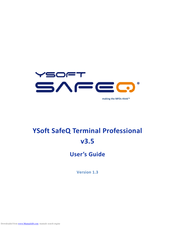 Ysoft SafeQ Terminal Professional User Manual
