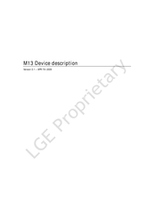 LG M13 Device Description