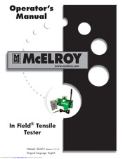 McElroy In Field Operator's Manual