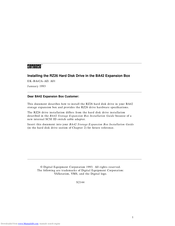 Digital Equipment RZ26 Installation Manual