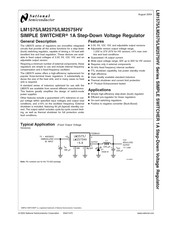 National Semiconductor LM2575HV Series Manual