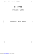 STOVES Q900GRF DO User, Installation & Servicing Instructions
