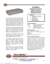Tech Works CI-HSI-41 System Planning & Installation Manual
