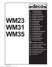 Deca WM23 Instruction Manual
