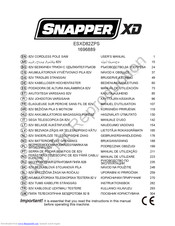 Snapper ESXD82ZPS User Manual
