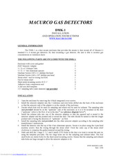 Macurco DMK-1 Installation And Operation Instructions