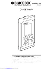 Black Box CertiFiber TS655A Manual