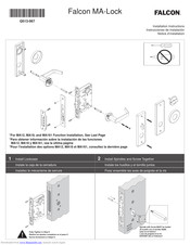 Allegion MA161 Installation Instructions Manual