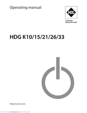 HDG K21 Operating Manual