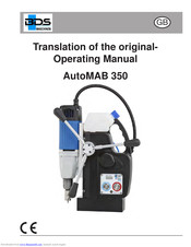 BDS Maschinen AutoMAB 350 Operating Manual