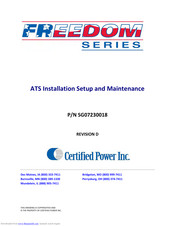 Certified Power SG07230018 Installation Setup And Maintenance