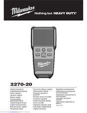 Milwaukee Heavy Duty 2270-20 Original Instructions Manual