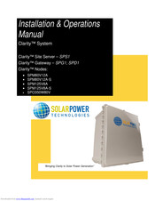 SolarPower Clarity SPM125V8A Installation & Operation Manual